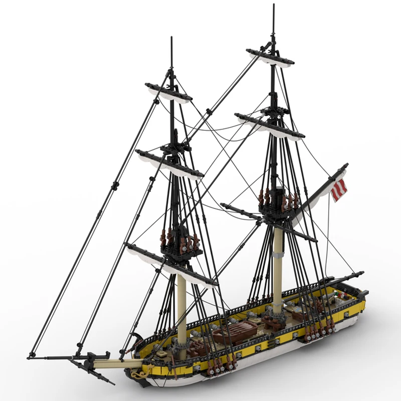 НОВЫЙ 2963 шт. MOC европейский средневековый британский HMS выдра 20-гастолет бриг