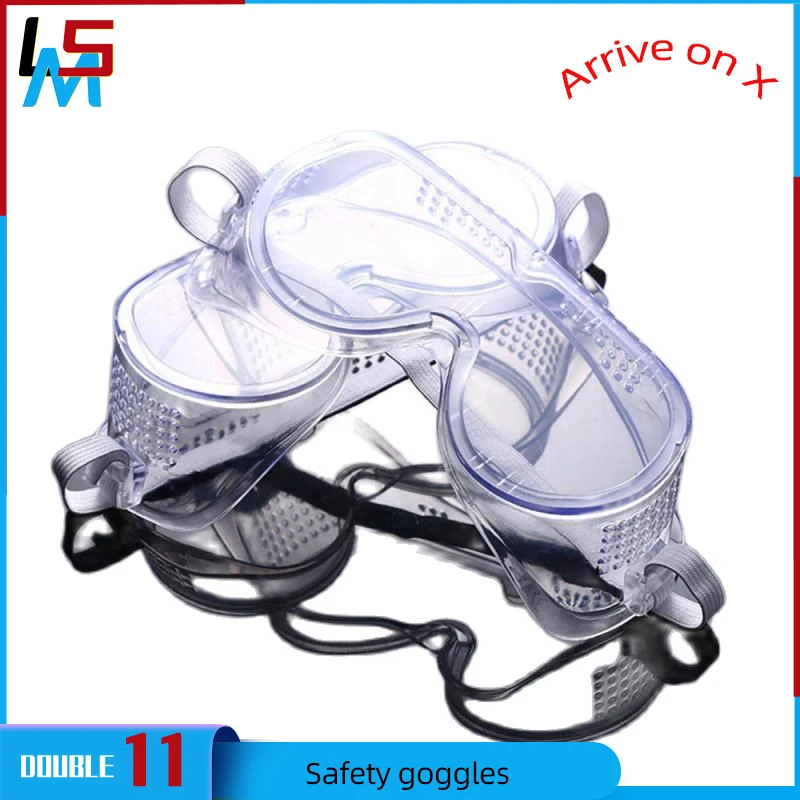 

1PC Clear Anti-Fog Safety Goggles Eye Chemical Face Anti-pollution Dust-proof And Splash-proof Glasses Personal Protection Tools