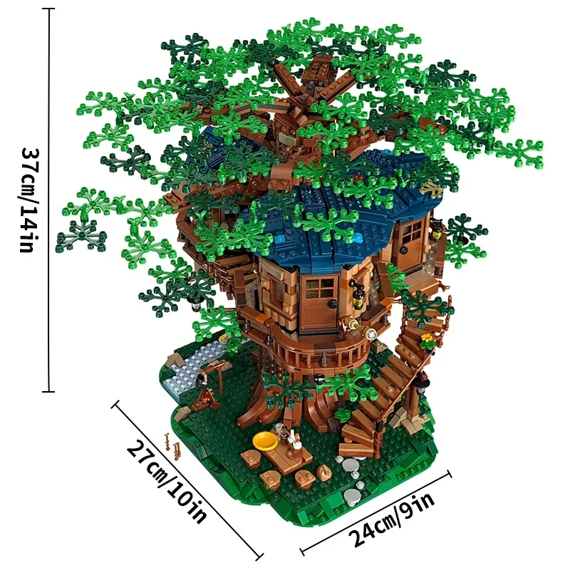3036pcs large size Tree House Compatible 21318 The Biggest Building Blocks Bricks DIY Toys Birthday Christmas Gift Toy