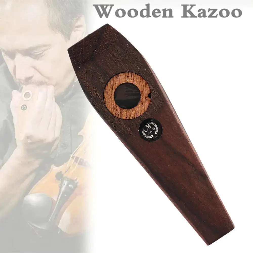 

Kazoo Flute Wooden Kazoo Instruments Guitar Ukulele Accompaniment Patry Musical Instruments For Kids Beginner Kazu Music Flute