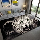 Большие 3D ковры с леопардовым рисунком для гостиной, роскошный мягкий напольный коврик для ванной комнаты, кухни, дверной коврик, Прямая поставка