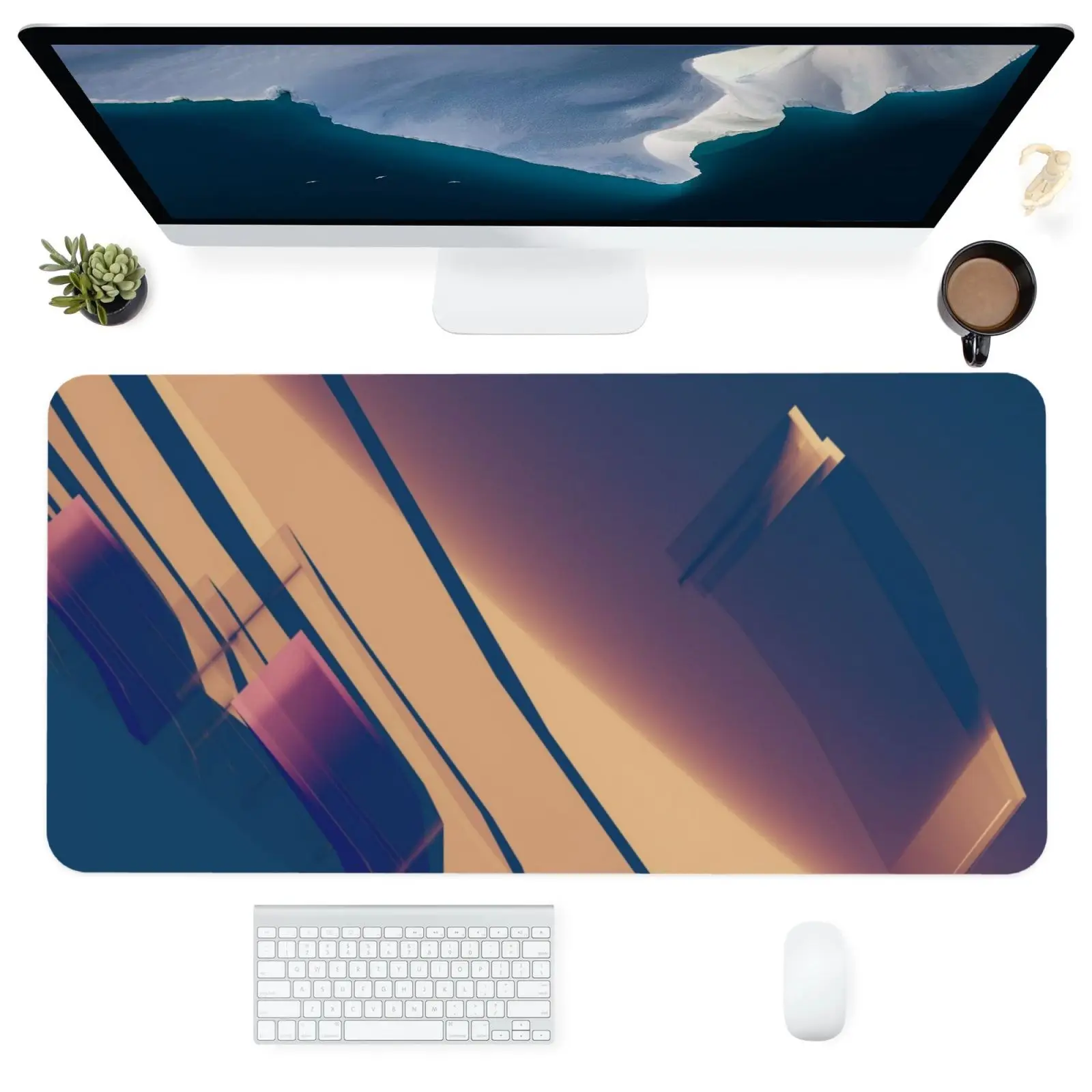 

Большой нескользящий коврик для мыши с клавиатурой на заказ в стиле аниме