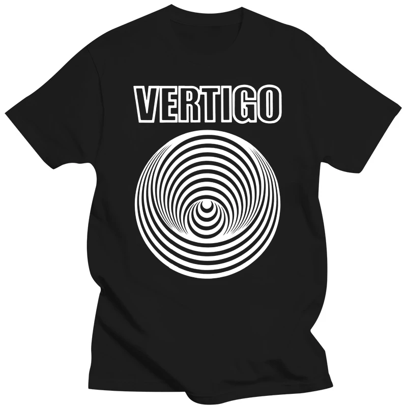 New Vertigo Records Progesive Logo Mens Black T-Shirt Size S to 3XL