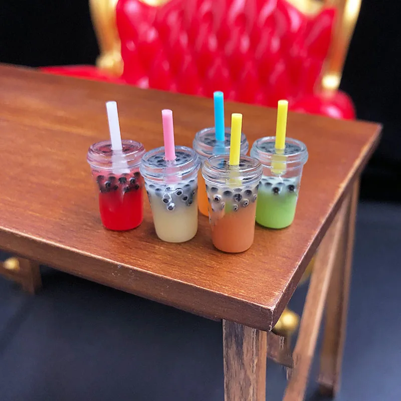 

1/6 Scale Scene Accessories Bar Table Multi-color Mini Pearl Bobo Milk Tea Model Collection Display