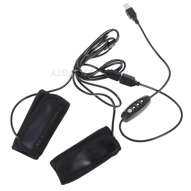 

1Pair Motorcycle Heated Grips USB With Temperature Control Removable Grips
