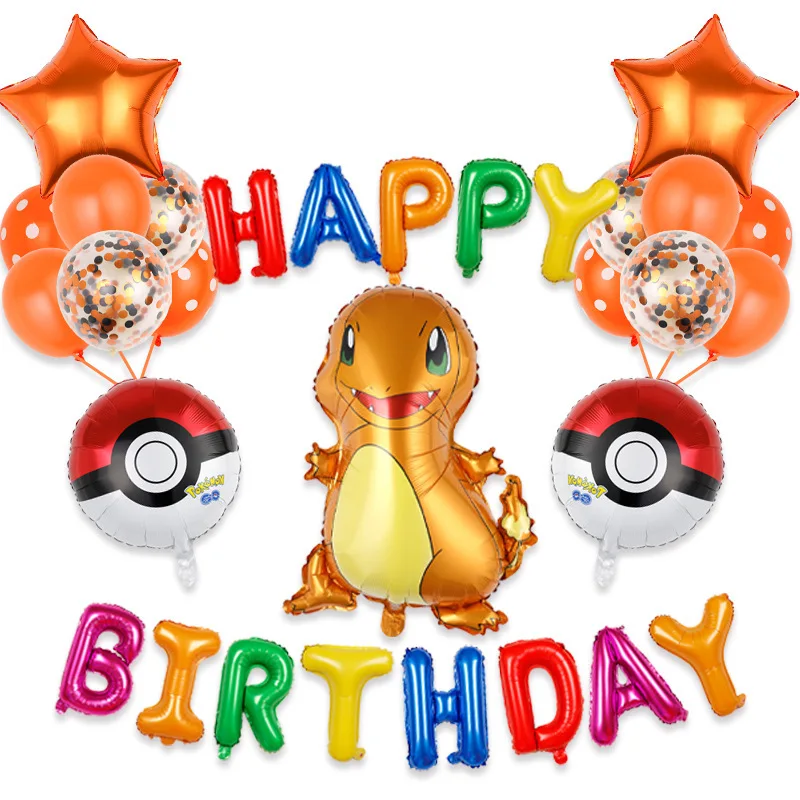 

Pokemon Birthday Party Ballon Set Foil Ballons Set Children Pikachu Ballons Party Decoration Supplies Toys for Children