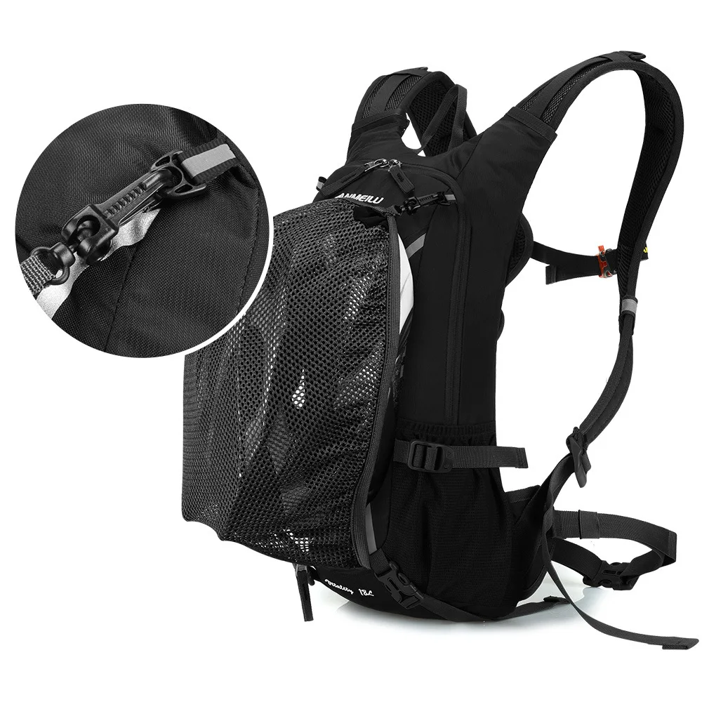 Motorcycle Backpack 18L Large Capacity Riding Backpack Men Waterproof Hiking Climbing Bag Hydration Water Bag Send Rain Cover