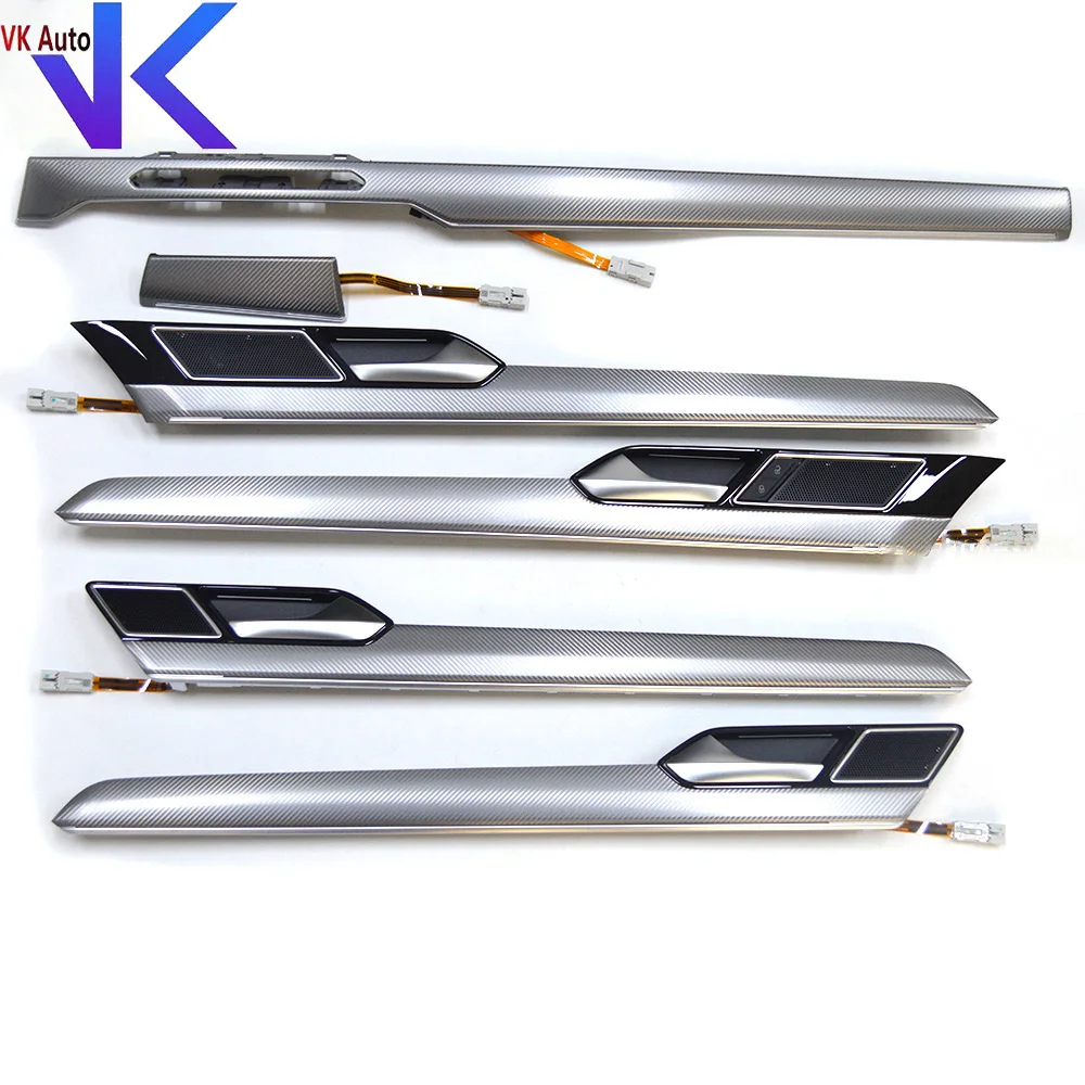 Для VW Passat B8 8 5 Arteon металлическая Серебряная приборная панель четырехдверная