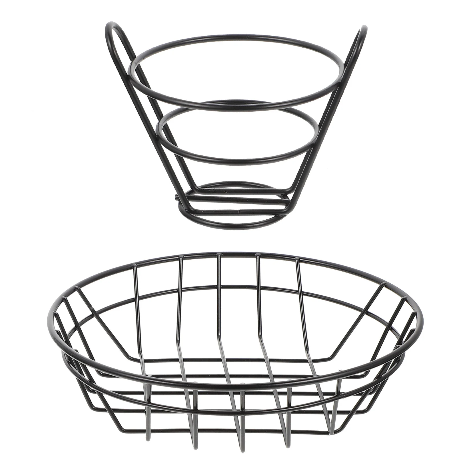 

Basketfrench Fries Serving Snack Chips Fry Holder Stand Baskets Fried Appetizer Tray Dog Hot Fast Cone Dish Supplies Party