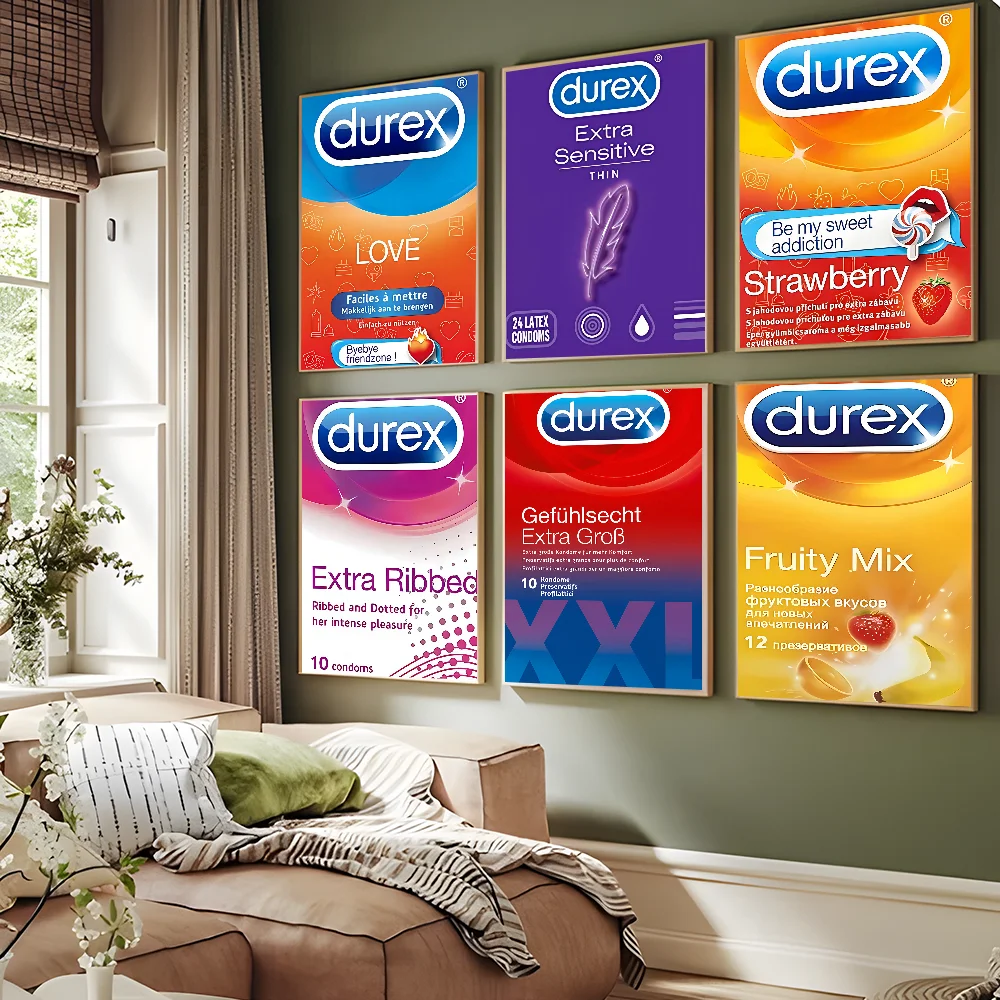 Сексуальный бренд презервативов D-Durexes хорошее качество принты и постеры