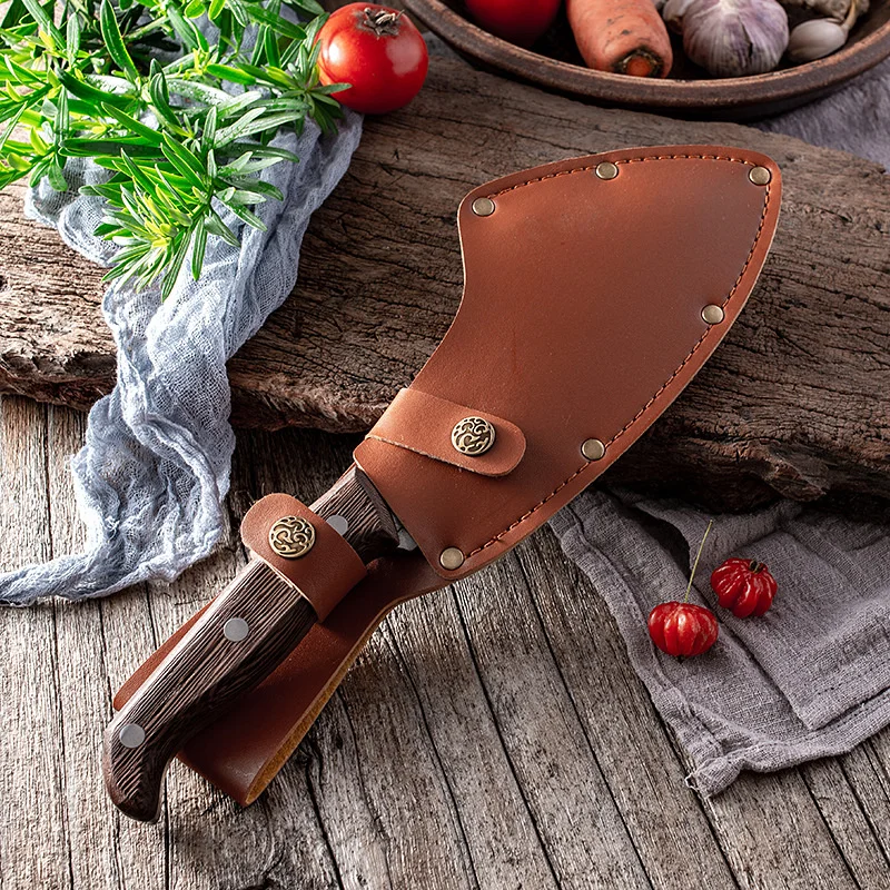 

Outdoor Knife Multipurpose Knife Stainless Steel Fish Slaughter Knife With Skin Sheath Suitable For Camping And Cutting Wood