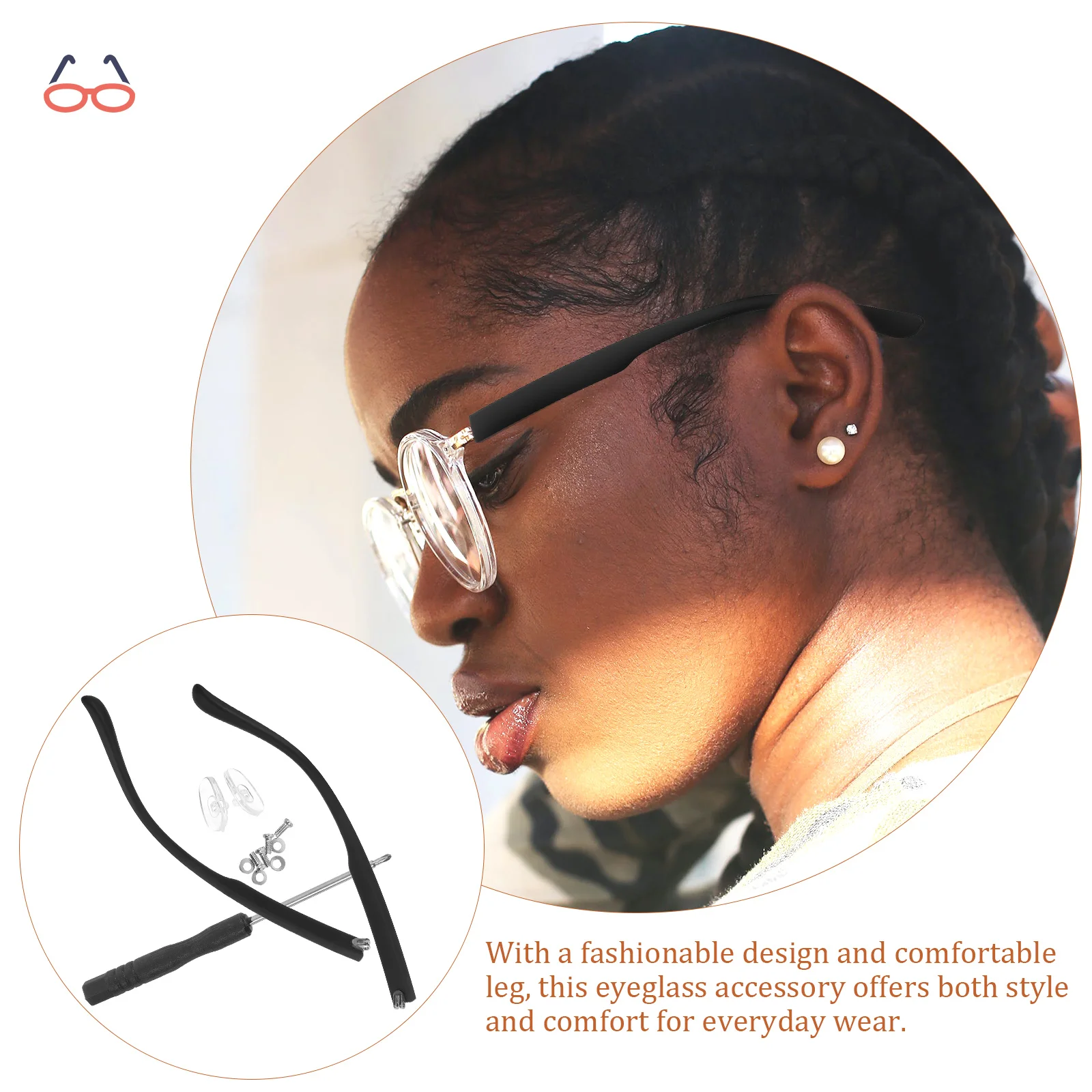Аксессуары для держателей очков сменные ножки черные солнцезащитные очки мужчин