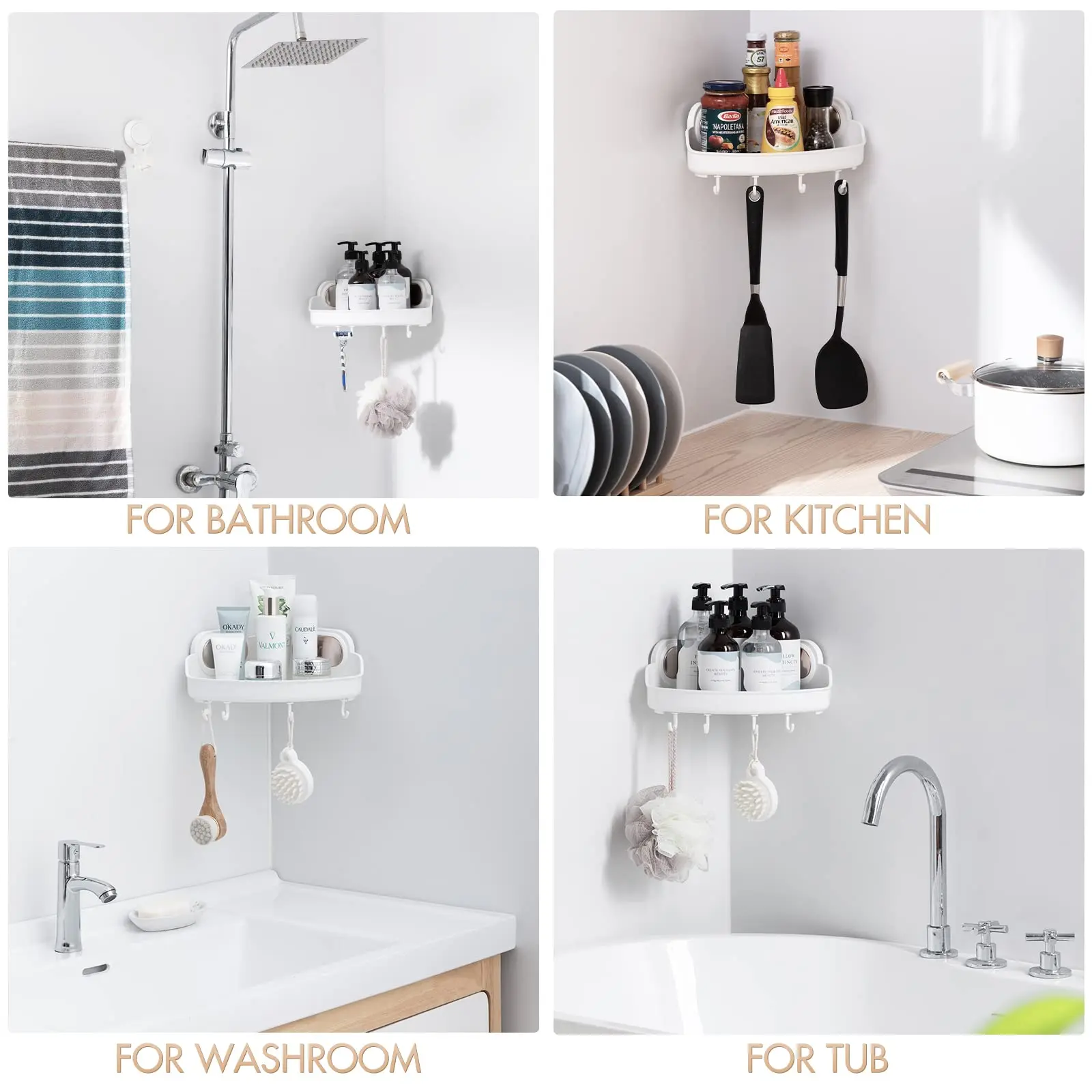 TAILI угловая душевая кабина на присоске 2 шт. полка для корзины душа в ванной