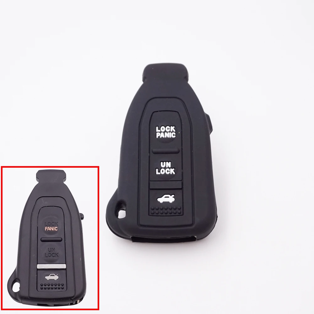 

Силиконовый чехол для ключей Xinyuexin для автомобиля 2002-2006 Lexus LS430 Smart Prox, дистанционный ключ OEM, брелок без ключа, 3 кнопки, Стайлинг автомобиля