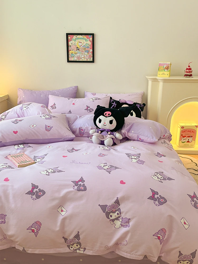 Cotton Quilt Cover One-Piece Children's Cartoon Clow M 50x200x230 Three-Piece Set