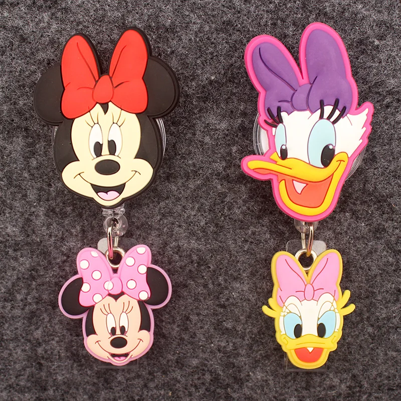 

Disney двойная головка Дональд Дейзи бейдж катушка медсестринские работники держатель для удостоверения личности девушка мальчик выдвижное название аксессуар