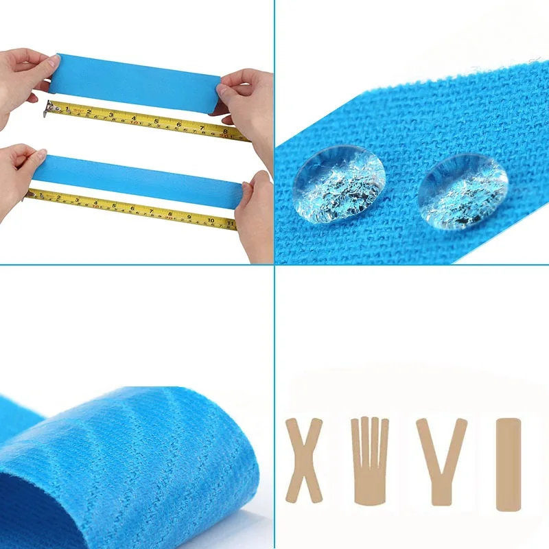 Конезиологическая лента размера 5 м спортивная эластопластовая