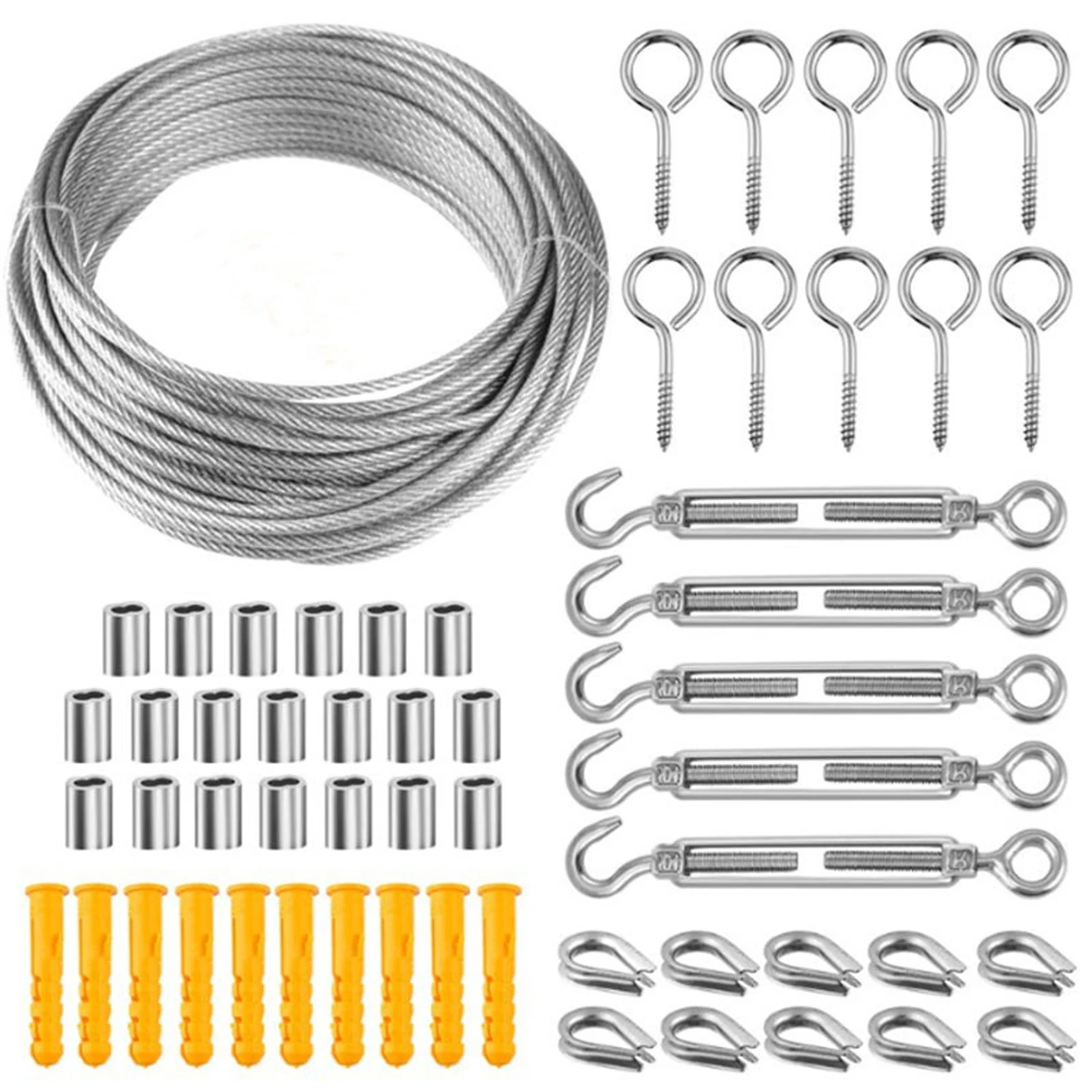 

String Light Hanging Kit Durable Home With Hooks Practical Stainless Steel Easy Install Accessories Multifunction Heavy Duty