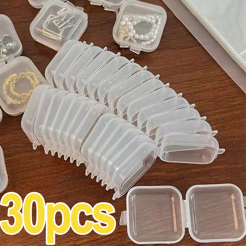 Прозрачные пластиковые коробки для хранения украшений