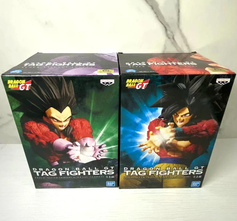 Оригинальные фигурки Banpresto DBZ бойцов SSJ4 Goku Vegeta Vigeta игрушки Аниме |