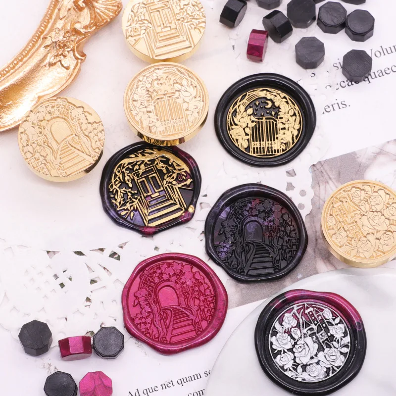 

Штамп для сургучной печати на новый год, подарок, Классический ретро штамп для восковой печати, ручная работа, инструменты для свадебных при...