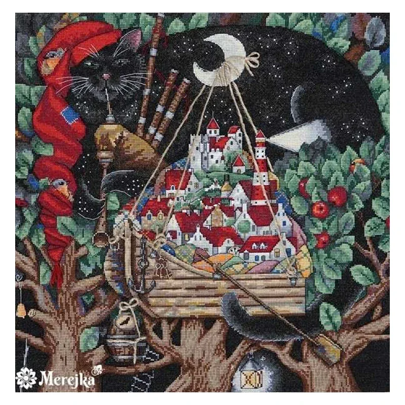 Набор Для Вышивки Крестом Amishop — Высококачественный Мультяшный Узор звездная