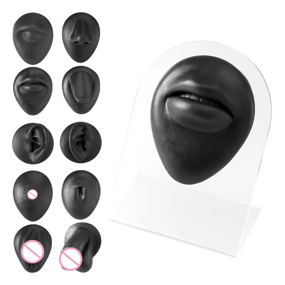 

1 шт., силиконовые серьги-гвоздики для пирсинга