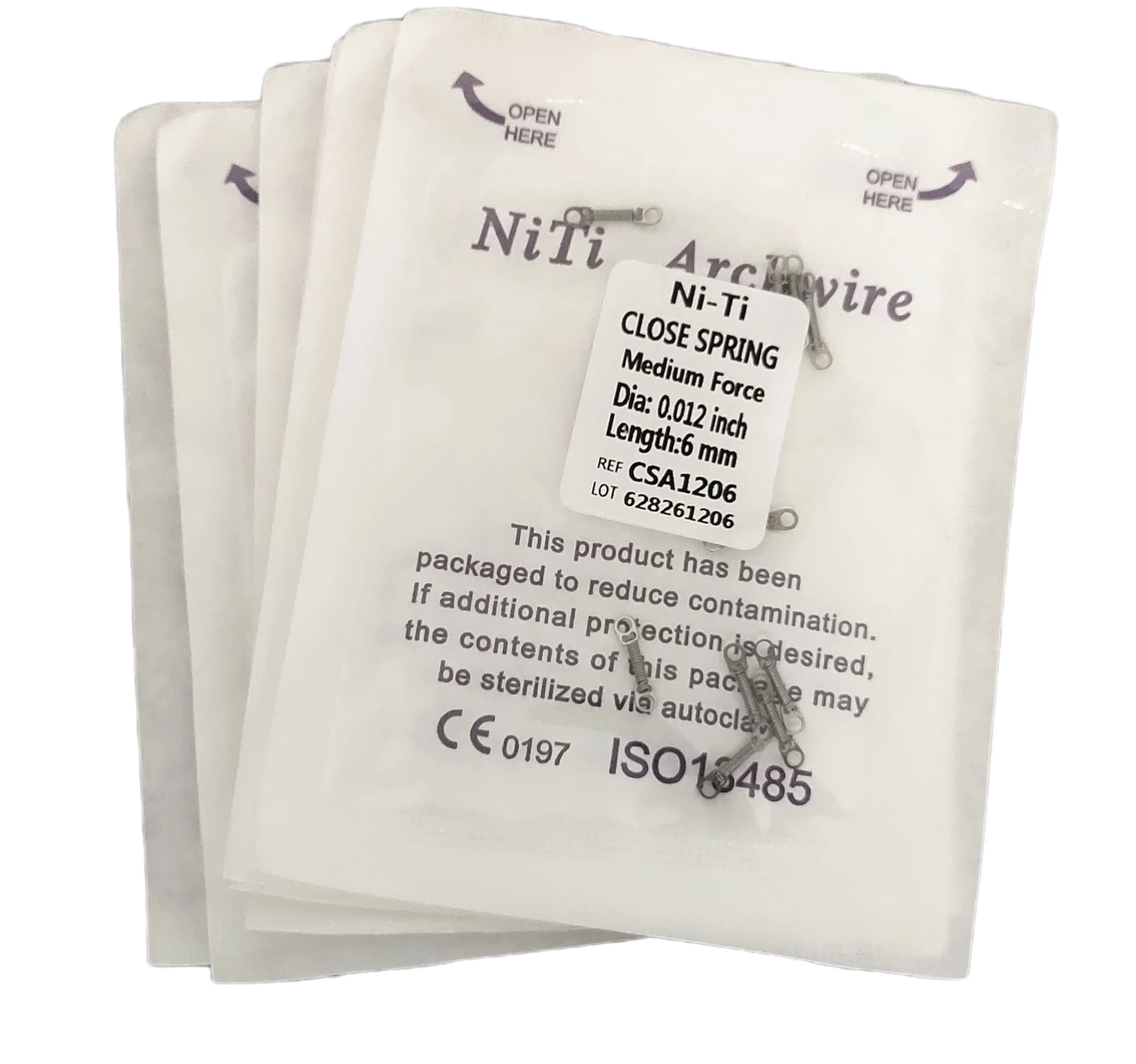 10 упаковок стоматологические ортодонтические закрытые открытые пружины сплав