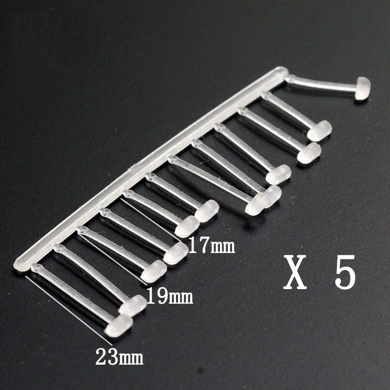 5Cards Carp Fishing Hair Rig 20/22/25/27mm Fishing Bait Stop Pop Up Rig Stoppers Clear Color Boilie Inserts B368