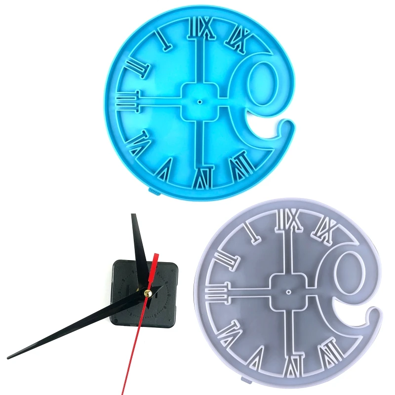 

Clock Resin Molds Round Shape Silicone Casting Epoxy Resin Mold DIY Crafts Q81D