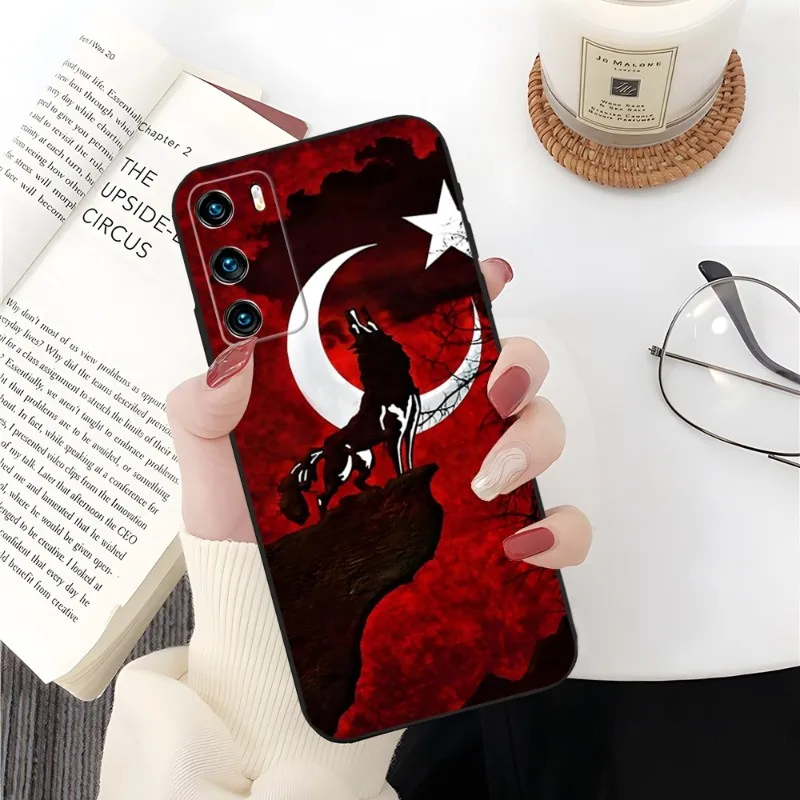 Чехол для телефона с флагом Турции Huawei P50 P50Pro P40 P30 P20 P10 P9 Pro Plus P8 P7 Psmart Z 2022 2021 Nova 8 8I 8PRO