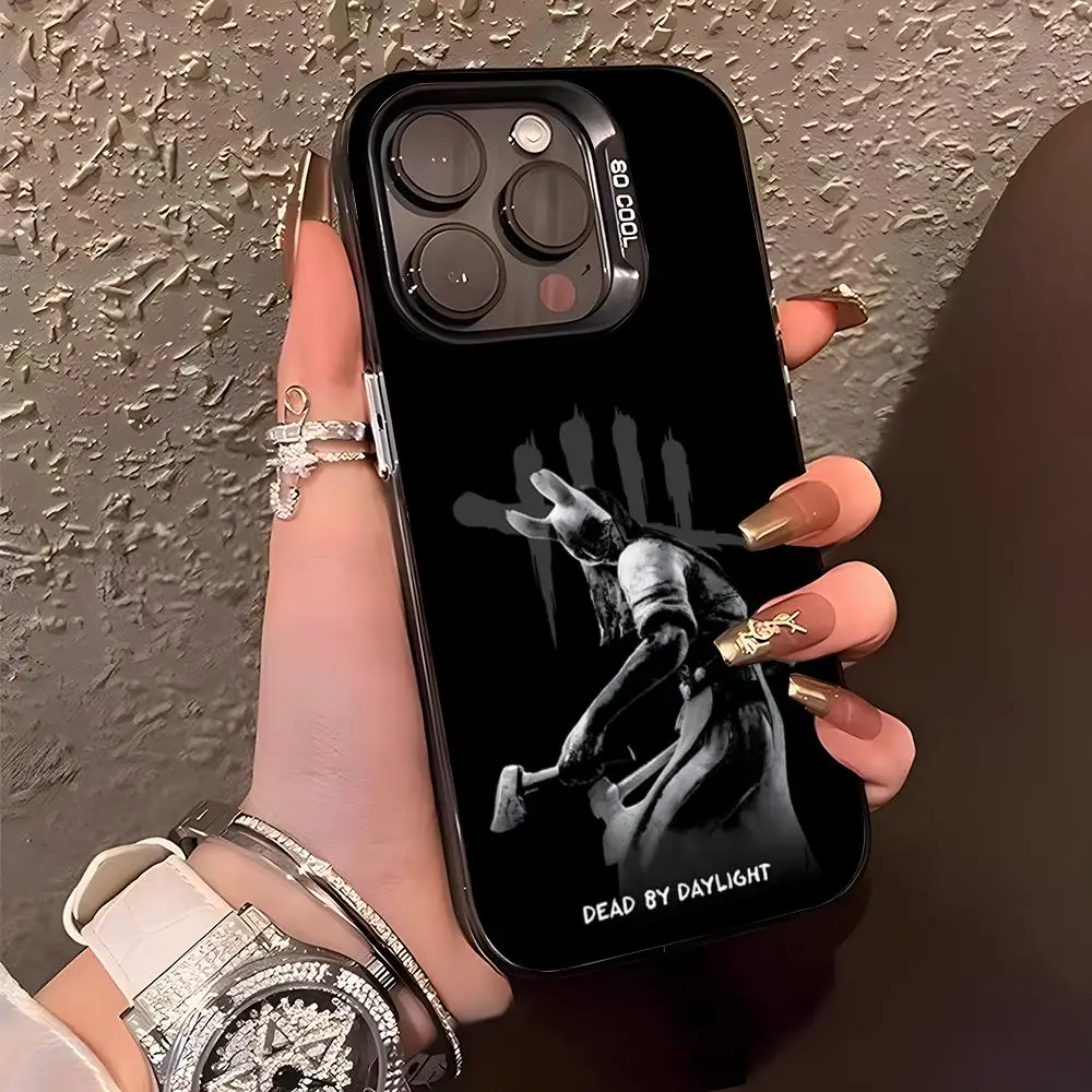 Фото Чехол для игрового телефона D-Dead By Day Lightes для iPhone 17 Air 16 15 14 Plus 13 12 11 Pro XS Max, серебристо-черный бампер-чехол №2