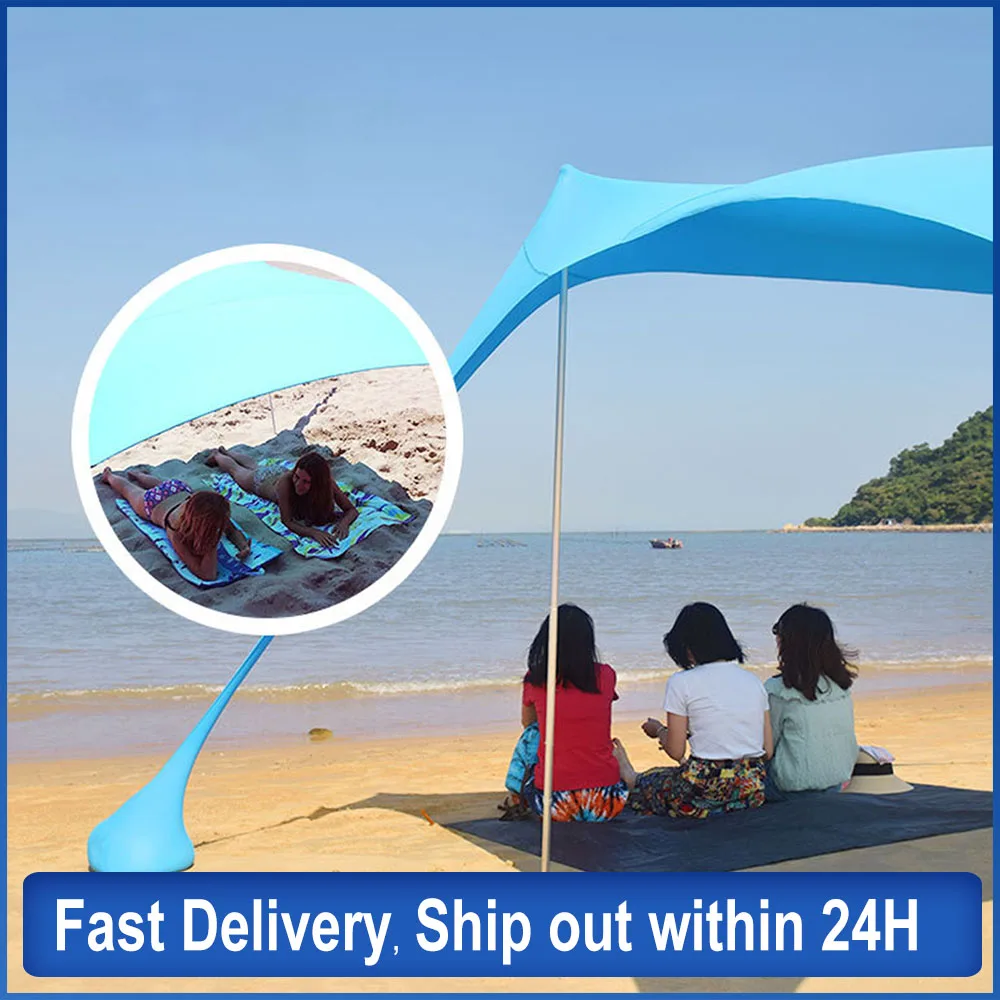 For Outdoor Camping Sun Shade Awning Set Dropship