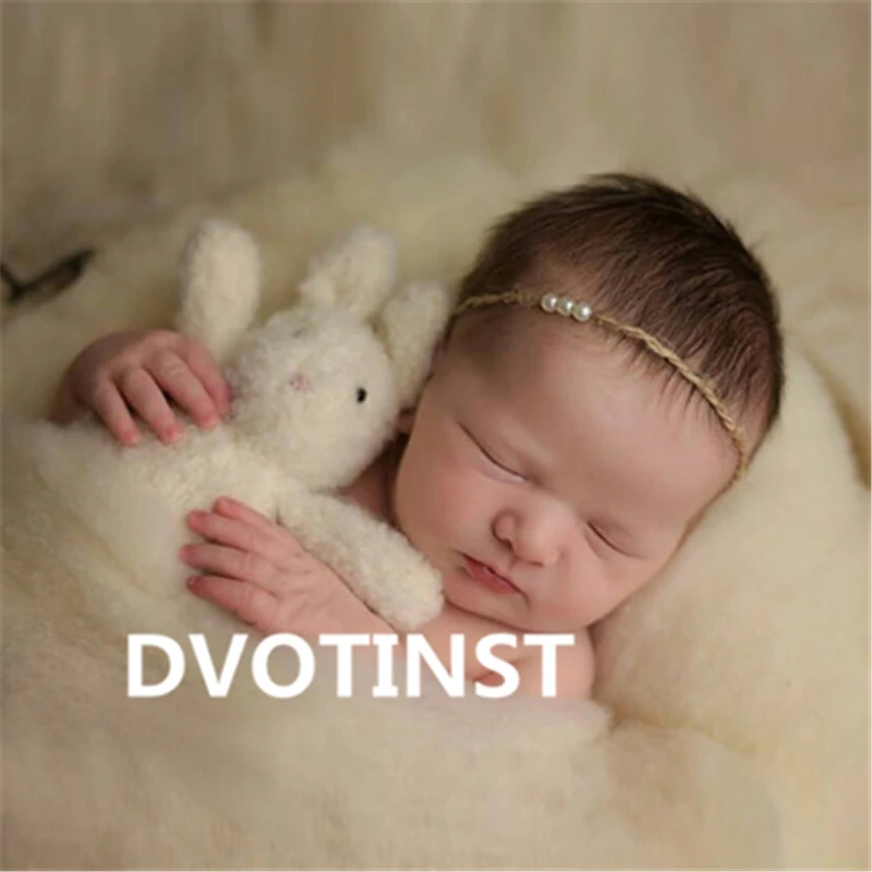 Dvotinst Baby Photography Props Wool Background Blanket Felt Basket Filler Stuffer Fotografia Accessories Studio Shooting | Детская