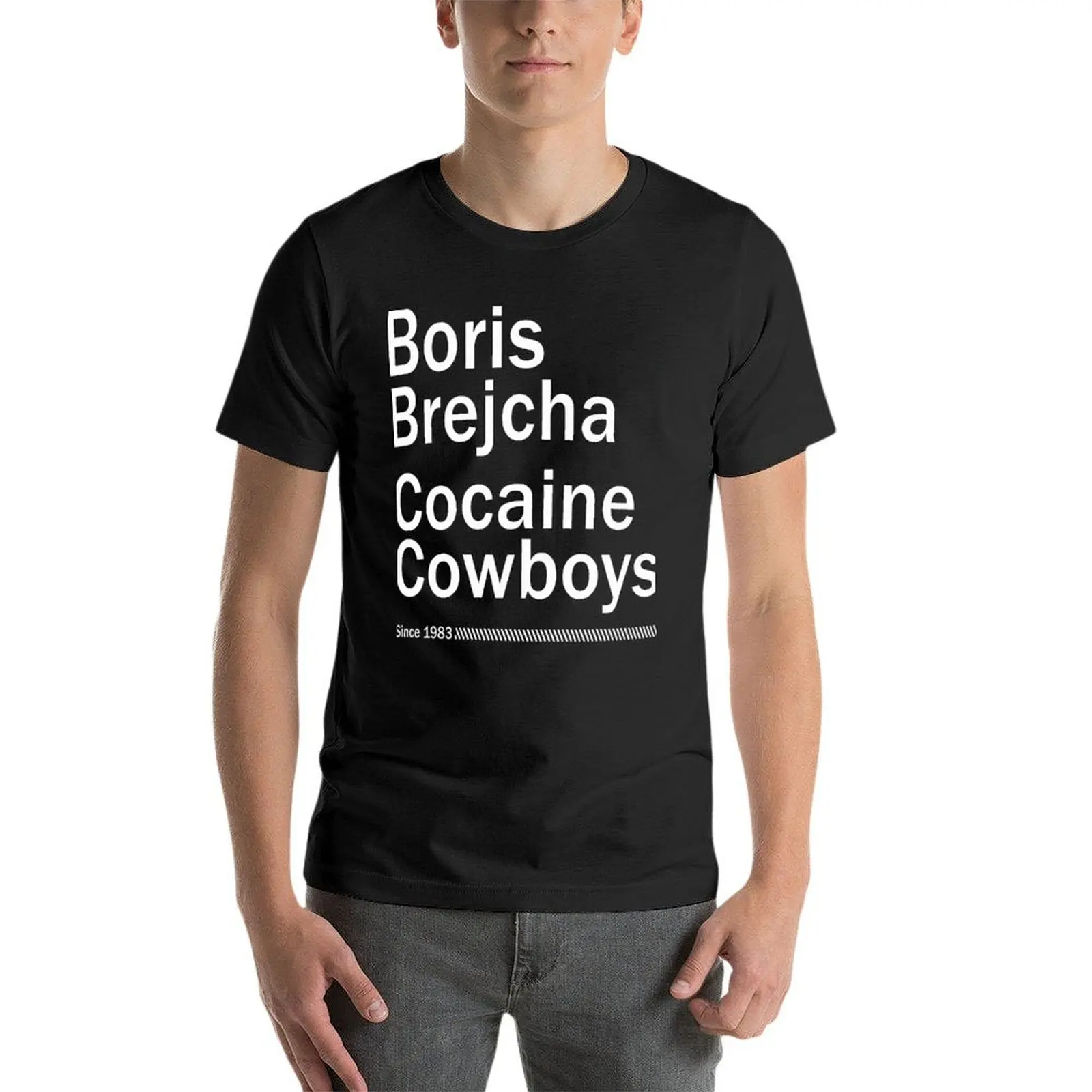 

Boris Brejcha Cocaine Cowboys Since 1983 Oversize T-Shirts Fashion Mens Clothing Short Sleeve Streetwear Large Size Tops Tee