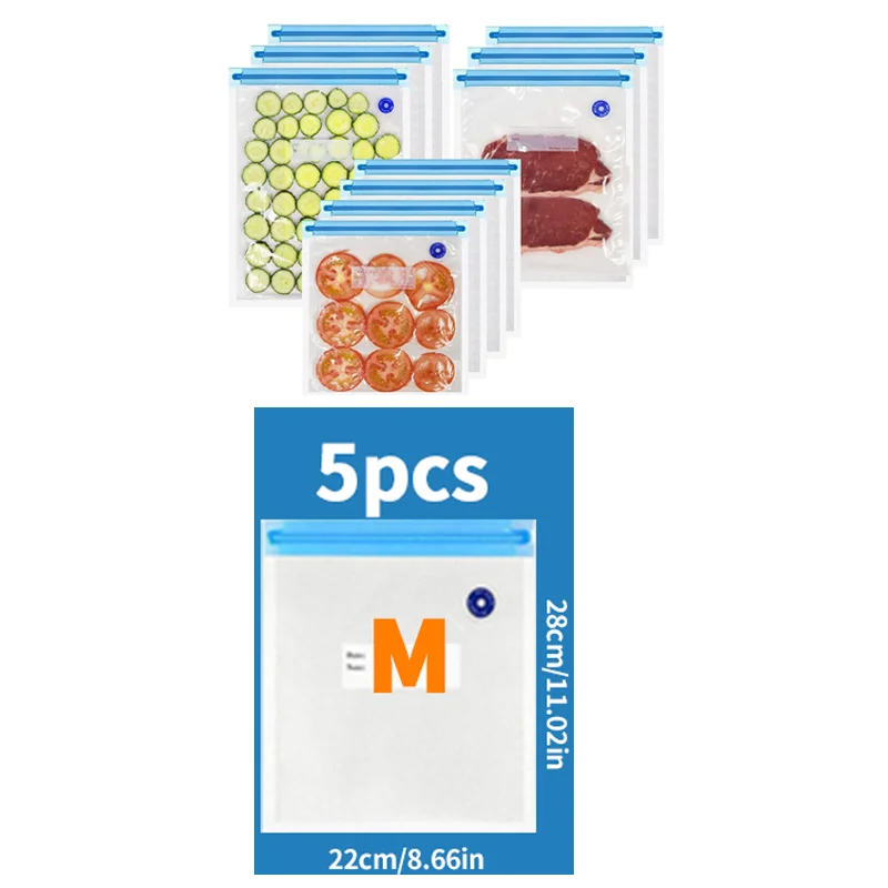 

Портативный Ручной Вакуумный Упаковщик Для Хранения Продуктов Поставляется С 50 Вакуумными Пакетами Для Запайки — Экологическ...