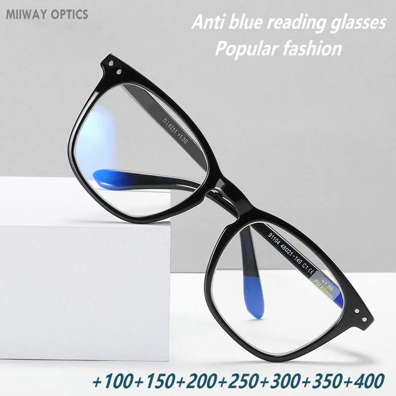 

Vintage Occhiali da lettura uomo Anti Blue ray occhiali da presbiopia occhiali da vista occhiali da lettura per donna moda