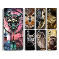 camouflage owl animal silicone cover for honor 60 50 se 30 3i 20 20s 10 10i 10x 9x 8x 8a 7a pro lite phone case coque