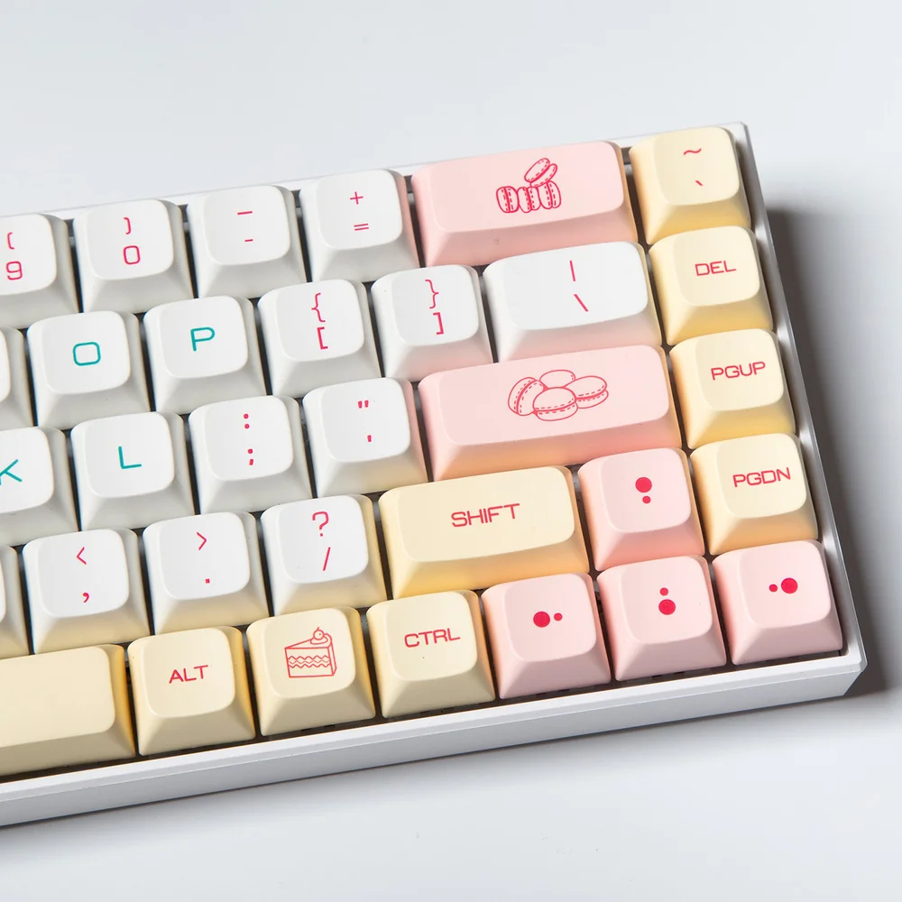 

1Set PBT Keycap DYE-SUB XDA Profile Personalized Macaron Keycap For Cherry Mx Switch Wired USB mechanical keyboard 131 keycaps