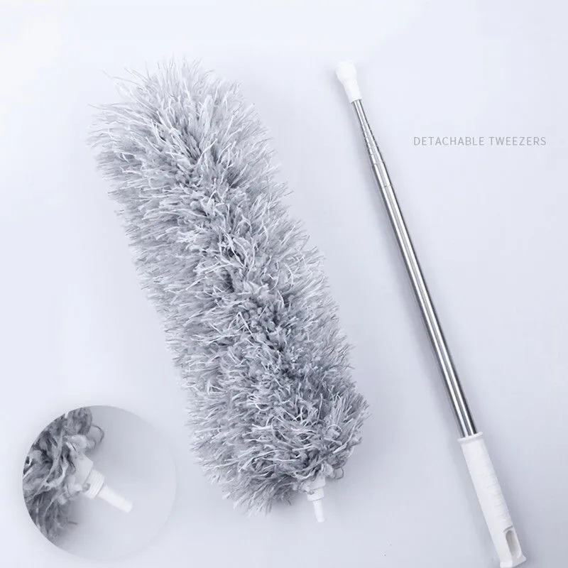 

Retractable Feather Duster Household Dust Cleaning Ceiling Dust Duster Cleaning Artifact Lengthening Telescopic Duster Duster