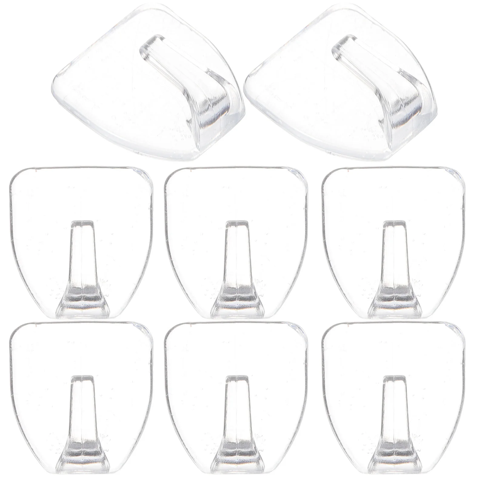 

Hooks Wall Hangers Coat Sticky Hat Hanging Plastic Bathroom Transparent Acrylic Rack Door Towel Adhesive Duty Heavy Free Nail