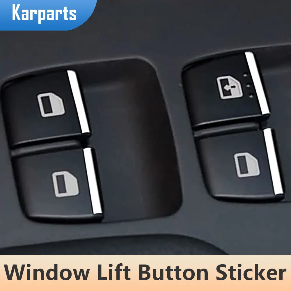 

7Pcs/set ABS Chrome Car Window Lift Switch Button Sticker Sequin Trim for Hyundai Accent Solaris 2016 - 2020 Accessories