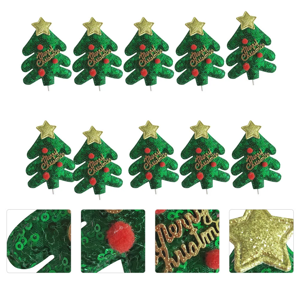 

10Pcs/Pack Party Party Cake Decor for Decor Xmas Party