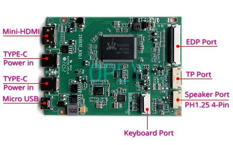 Плата контроллера EDP для iPad 5 A1474 A1475 A1822 A11823 9 7 дюйма 1536X2048 Mini HDMI TYPE-C + металлический