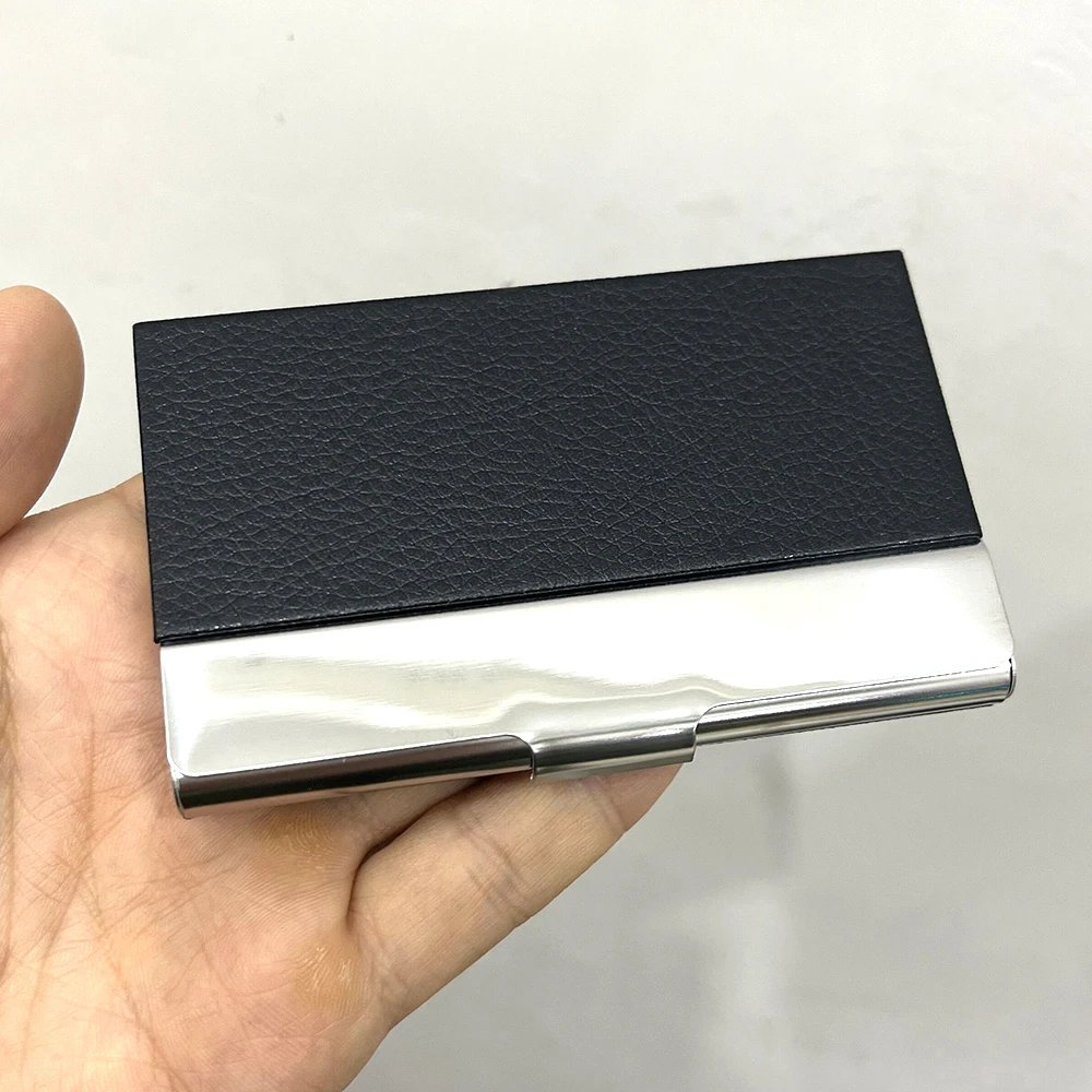 Пользовательский держатель для визитных карточек мужчин деловой креативный