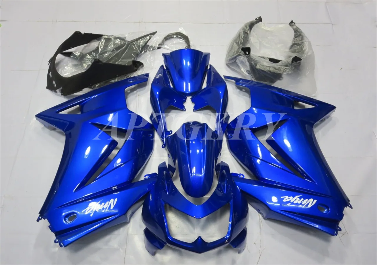

Новый комплект обтекателей для мотоцикла из АБС-пластика, подходит для Kawasaki Ninja EX250 2008 2009 2010 2011 2012, синий комплект обтекателей