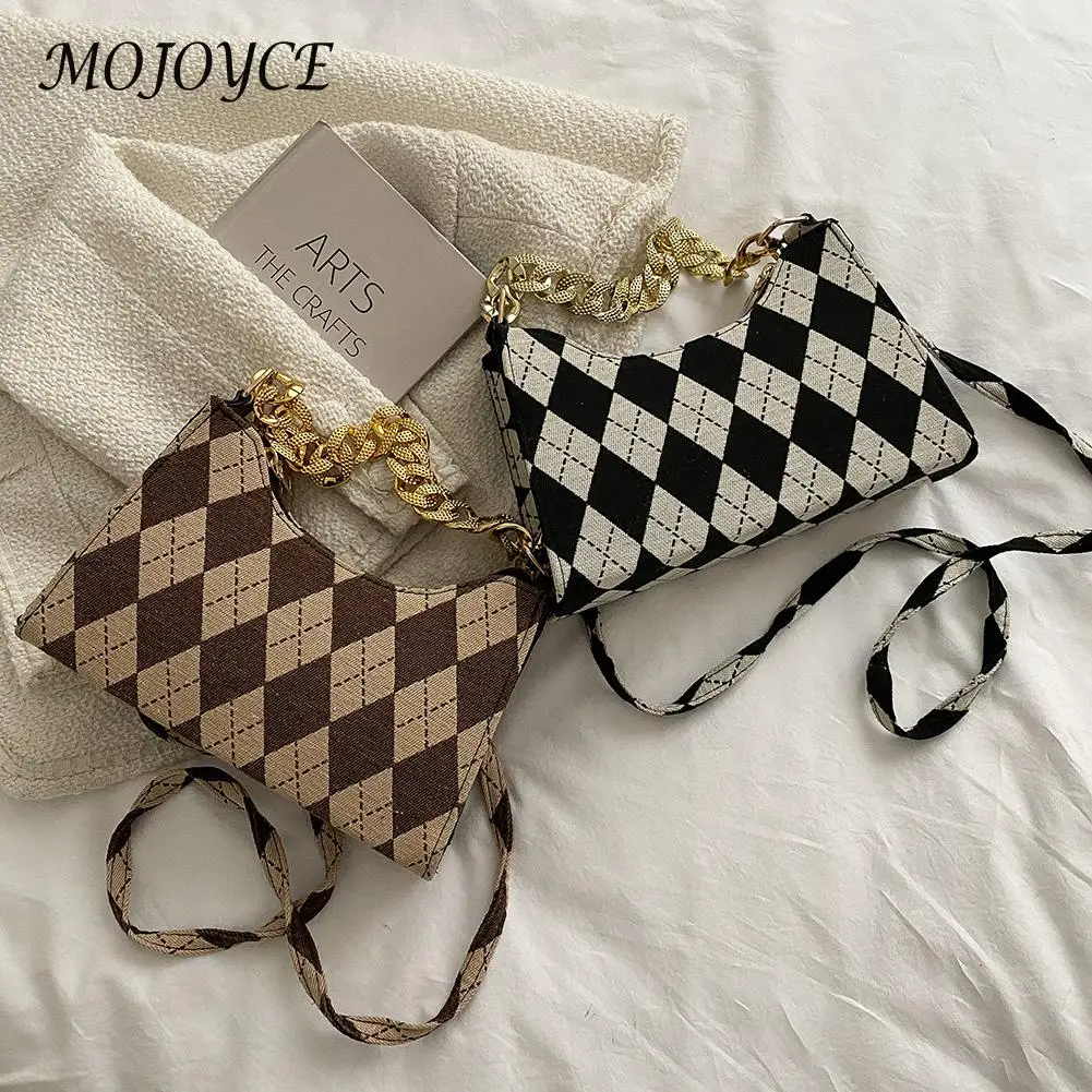 

Женская простая модная жаккардовая сумка-мессенджер, Женская Осенняя Дорожная сумка на цепочке для покупок, модный Декор