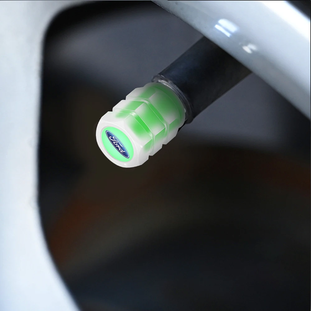 4 шт. светящиеся автомобильные шины шток клапана воздушные колпачки крышка авто
