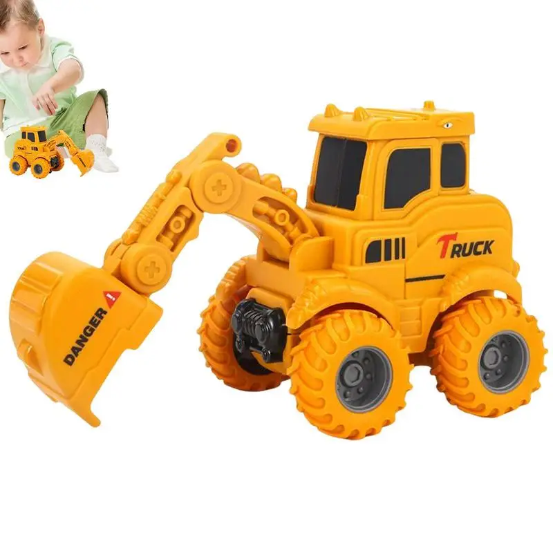 

Construction Toys Early Educational Toddler Baby Toy Friction Powered Cars Push and Go Engineering Vehicles Toys Gifts for kids