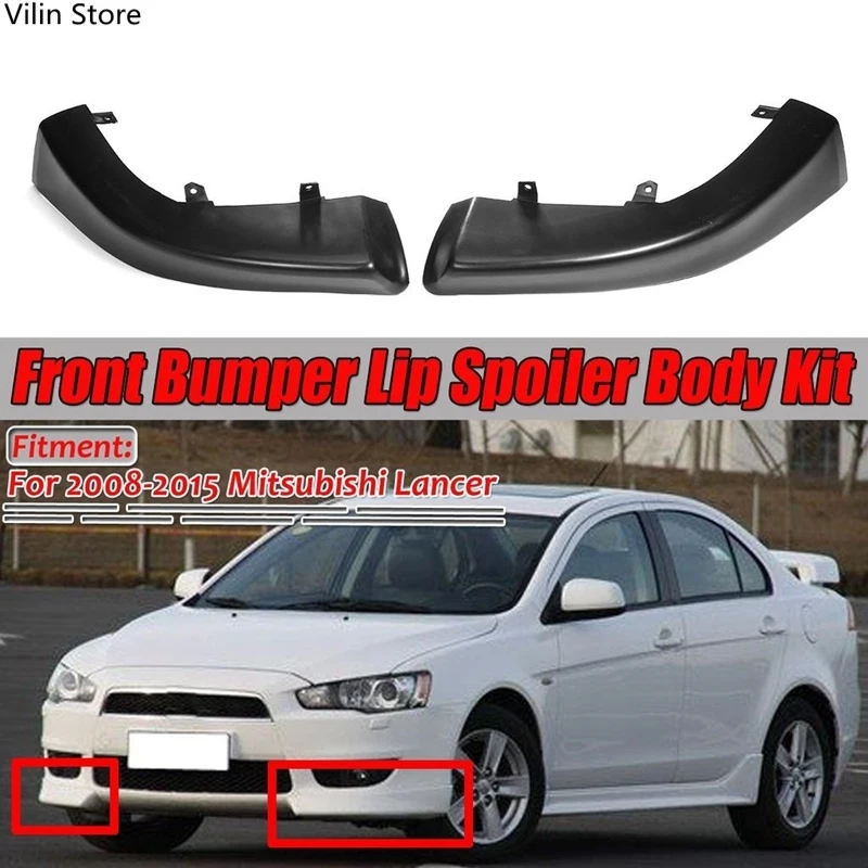 

2 шт., защитный диффузор для переднего бампера Mitsubishi Lancer 2008-2018